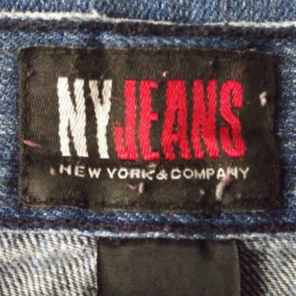 Vintage  NYJeans New York & Company Striped High Rise Bootcut Jeans Sz 8 - Picture 4 of 8